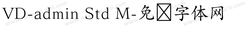 VD-admin Std M字体转换